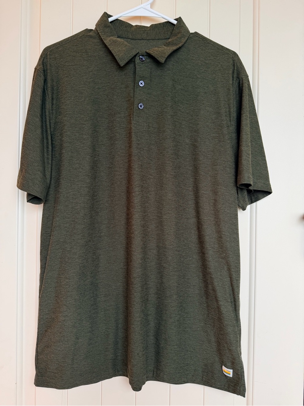 VUORI Men’s Strato Tech Polo Size Large Olive Green